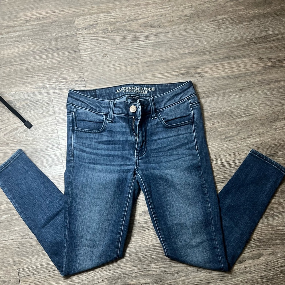 American Eagle Outfitters Dark Blue Skinny Jeans
